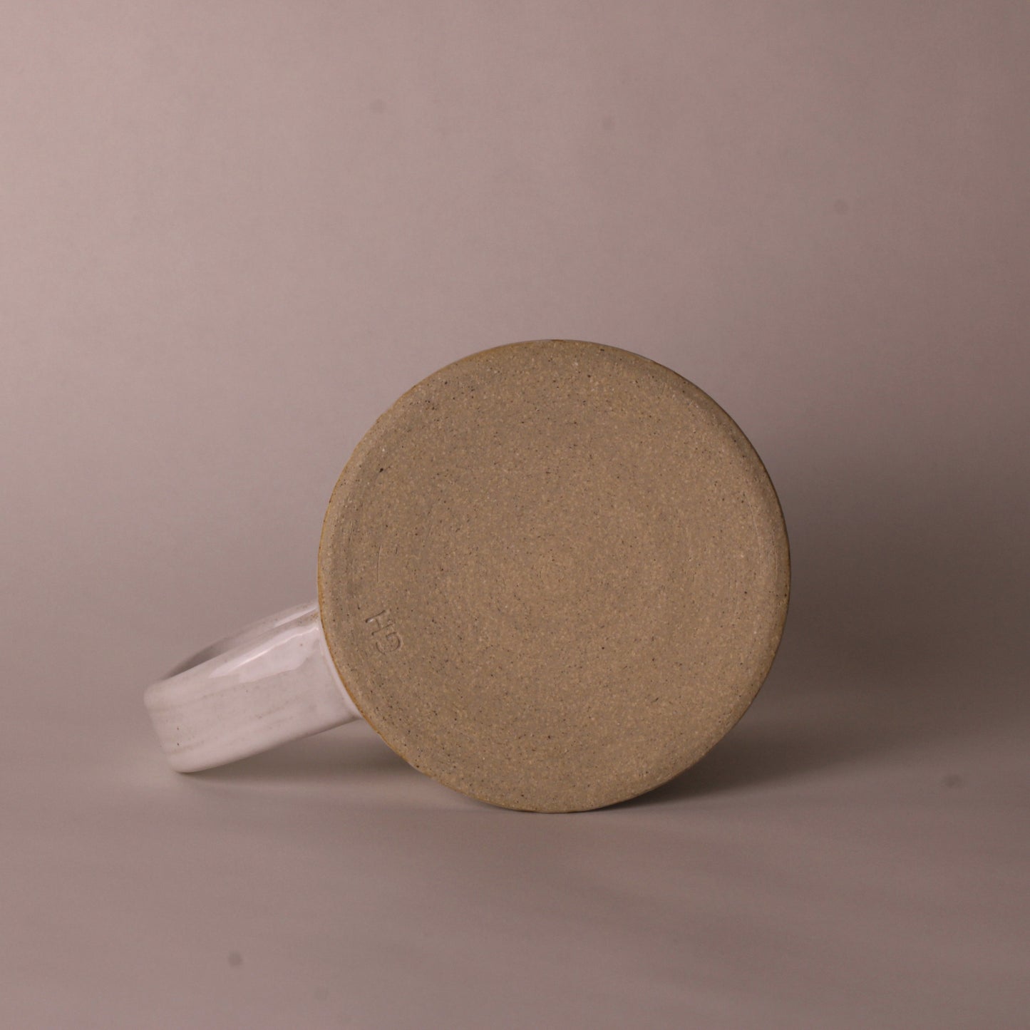 Block mug in white