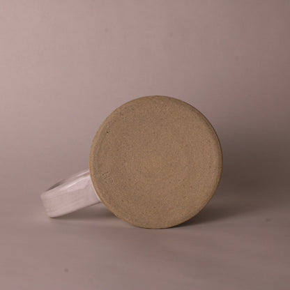 Block mug in white